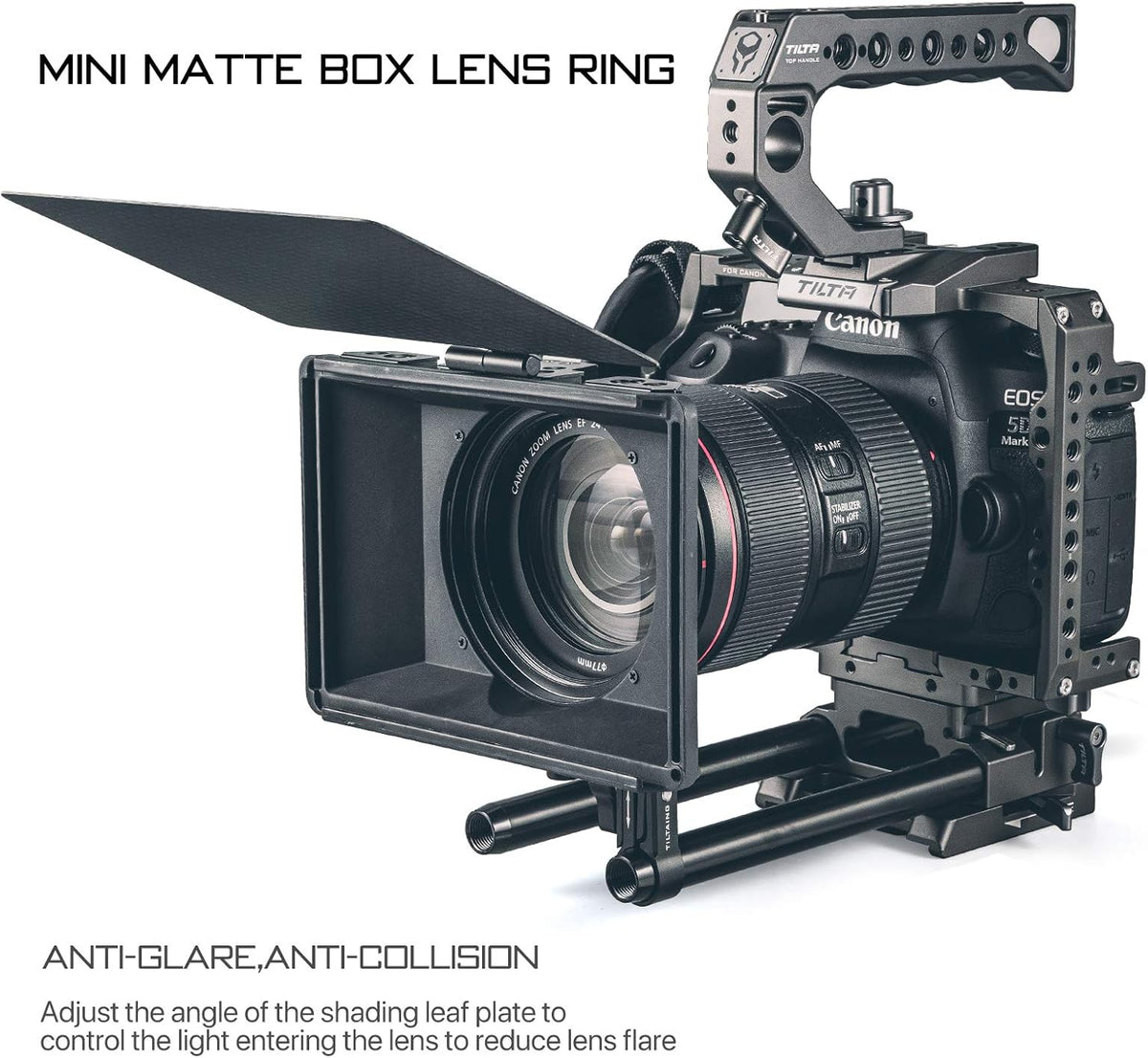 Mini Matte Box with Top Flag for Camera Lenses Q11169