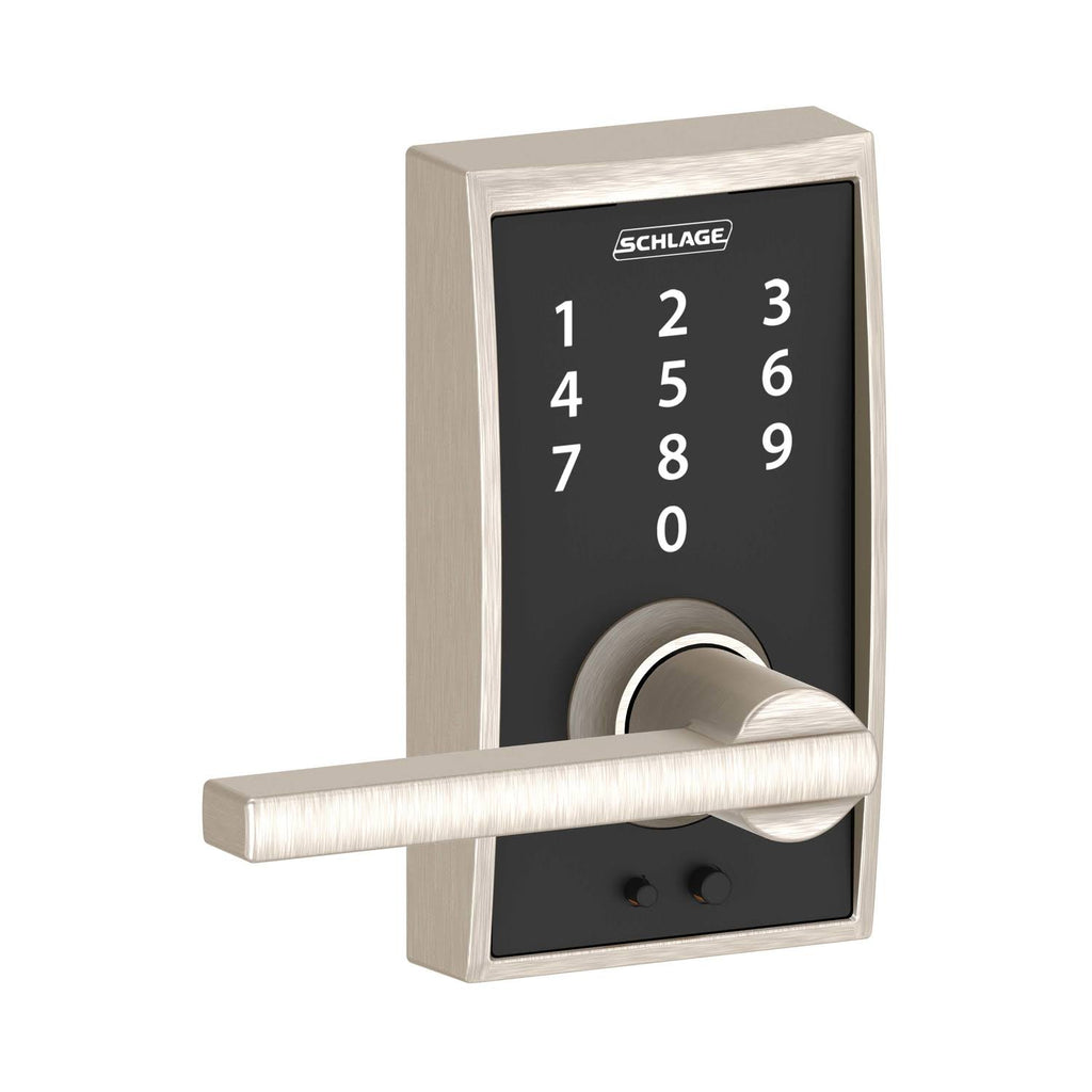 Satin Nickel Keyless Touchscreen Lever N45587