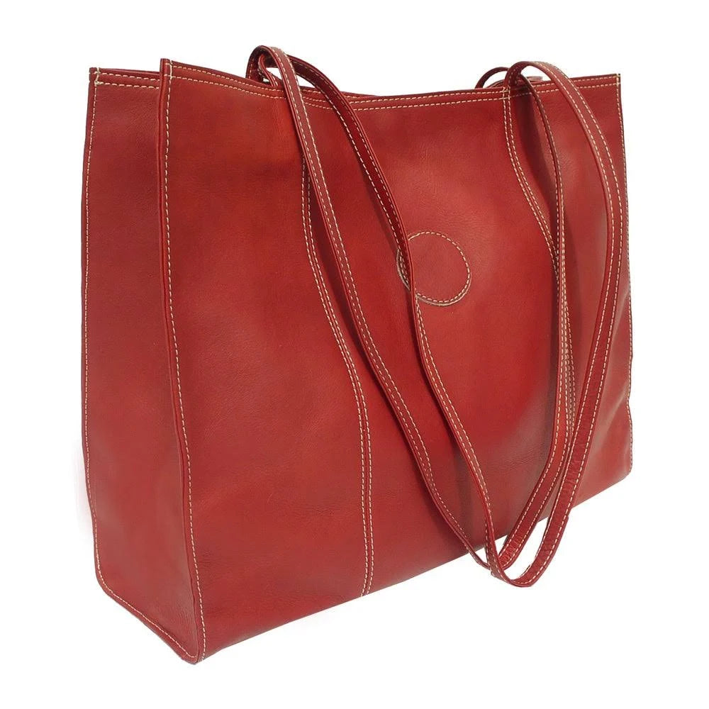 Red Leather Market Bag G13274