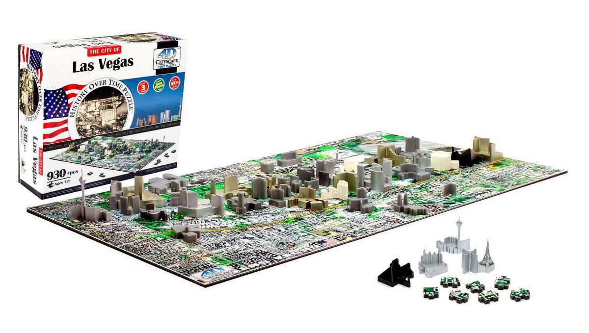 4D Las Vegas Cityscape Time Puzzle N660